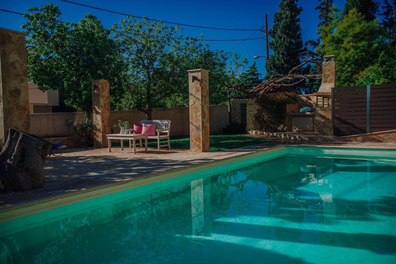 Pool And Sea View Apartments Agia Marina  Exterior foto